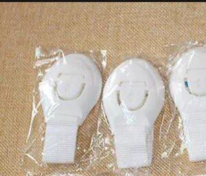 Impored Child Safety Strap Lock Pack of 3 Pcs with 3m Tape Stick