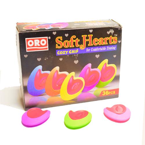ORO Heart Soft Eraser