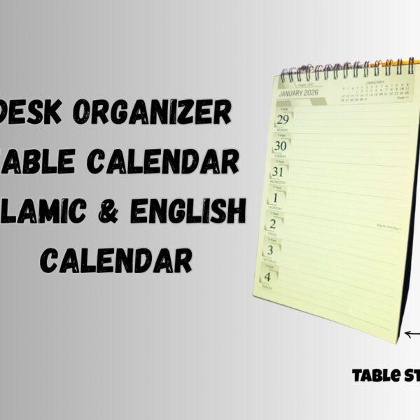 Desk Calendar Schedule Organizer 2026
