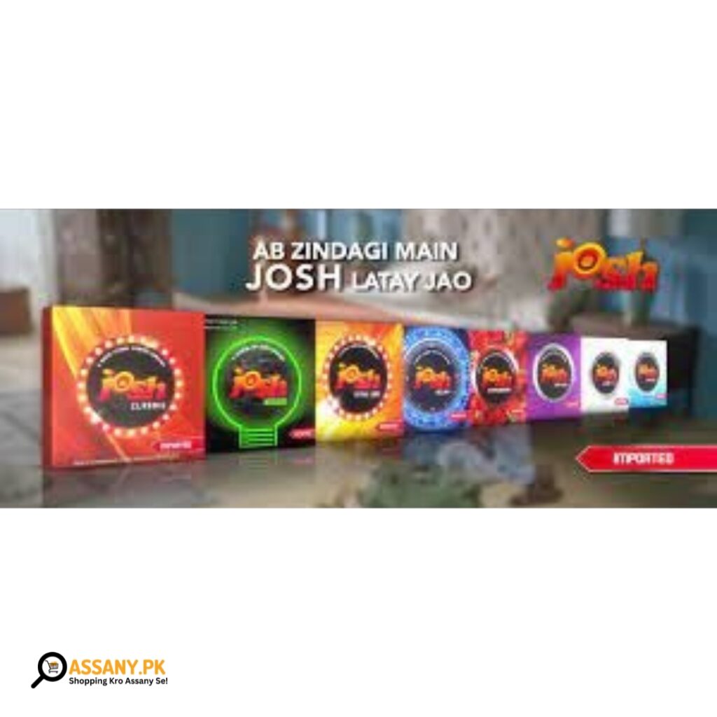 Josh Condoms Pack of 3 Pcs Available in all Flavours