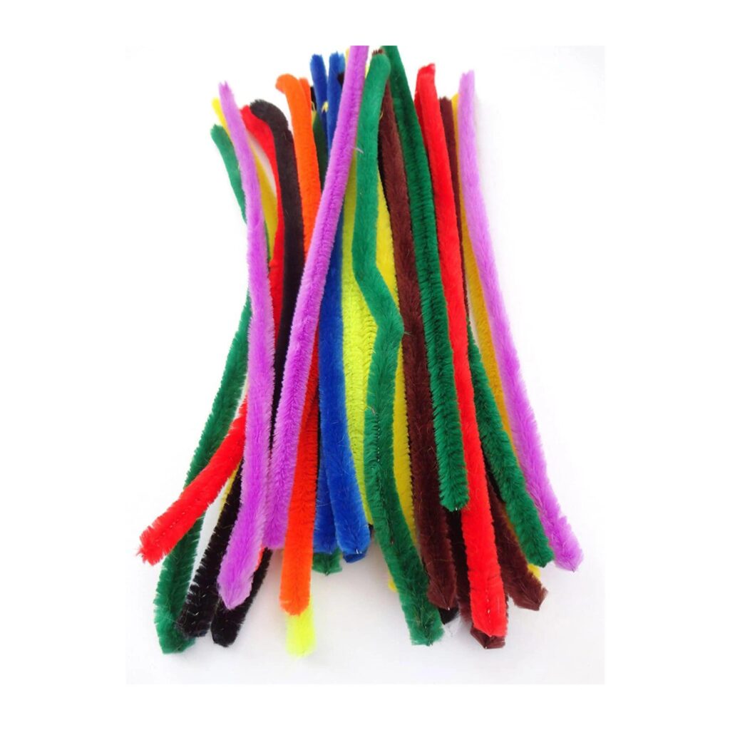 Pipe Cleaner Giant Flufy Chunky Sterm 20cm Long Sticks