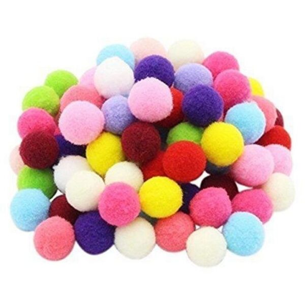 Pompom Craft Assorted Balls 1.5cm