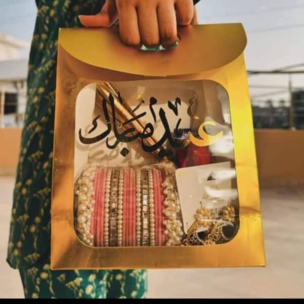 Eid Mubarak Gift Bags Empty with Eid Mubarak Acrylic