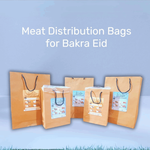 Bakra Eid Mear Distribution Brown Bags for Eid-ul-Adha Inner Plastic