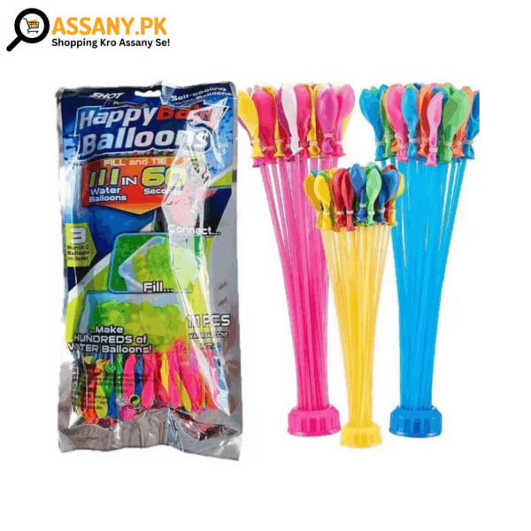 Happy Baby Fast Fill Water Balloons Automatic Fill and Seal by Tap or Pipe, Magic Water Colour Balloons for Kids