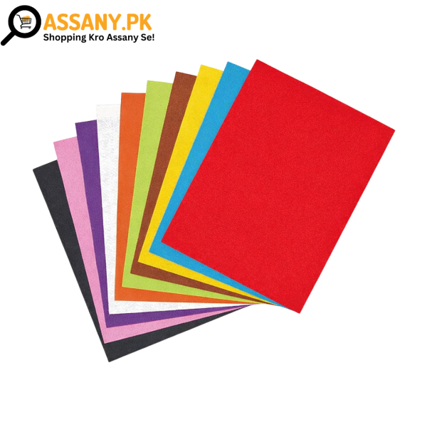 A4 Size Felt Fabric Sheets All Colors | Premium Craft Felt Sheets for DIY & School Projects