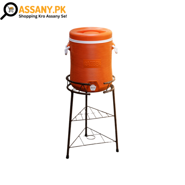 20 Litres Water Cooler Metallic Stand – Beige & Gray (Up to 50kg Capacity)