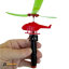 Hand Power Rop Pulling Flying Helicopter