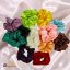 Silk Scrunchies Elastic Hair Band Pack of 12 Pcs