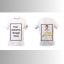 Sublimation T-Shirt Printing on White Cotton Polyster Mix Quality